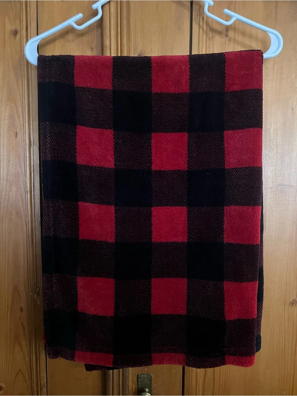 Tall Tails Red & Black Buffalo Plaid Fleece Pet Blanket